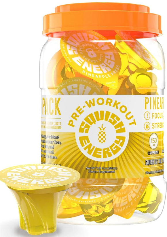 Squish Energy Gelatin Shots pine