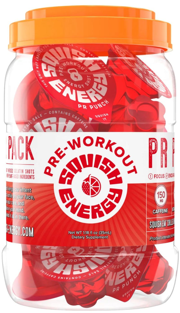 Squish Energy Gelatin Shots punch