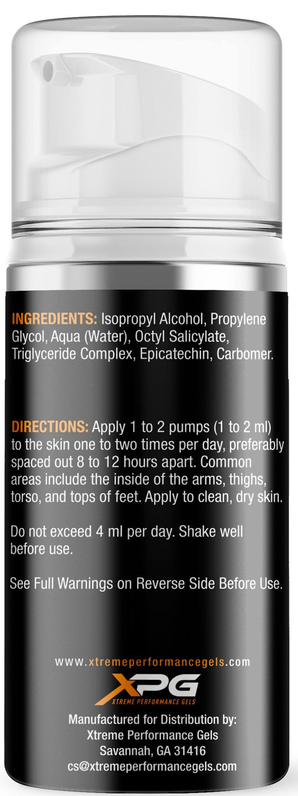 Xtreme Performance Gels XPG Epicatechin Gel fact