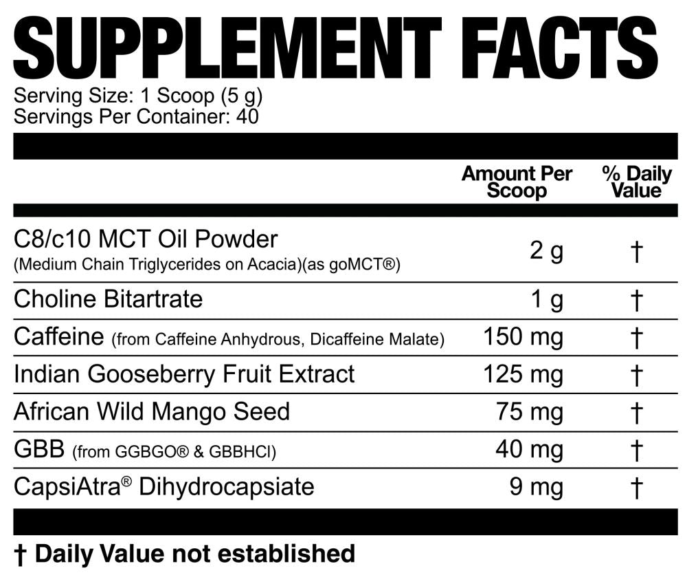 Fasted Cardio Magnum Nutraceuticals Pre Workout fact