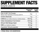 Fasted Cardio Magnum Nutraceuticals Pre Workout fact
