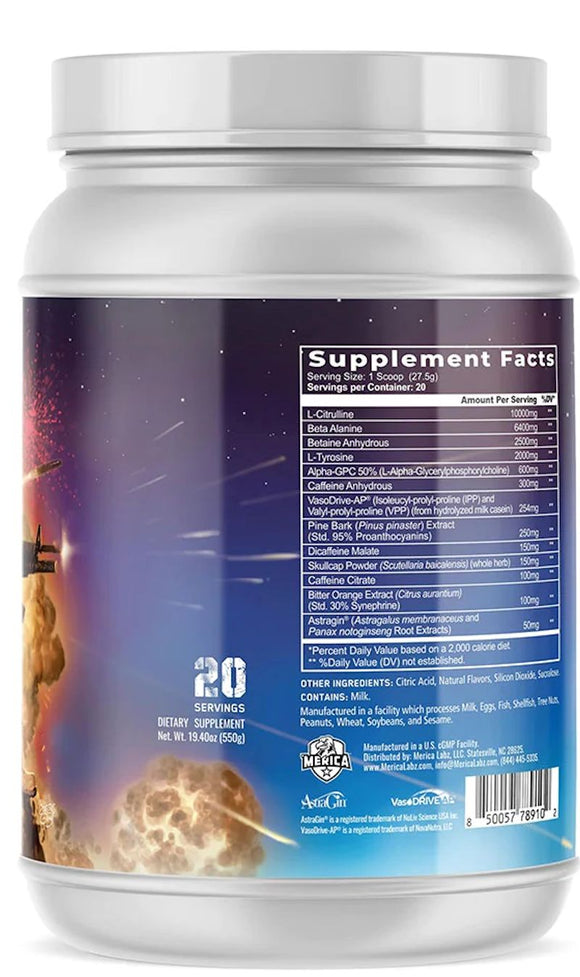 First Blood High Merica Labz Stim Pre-Workout side