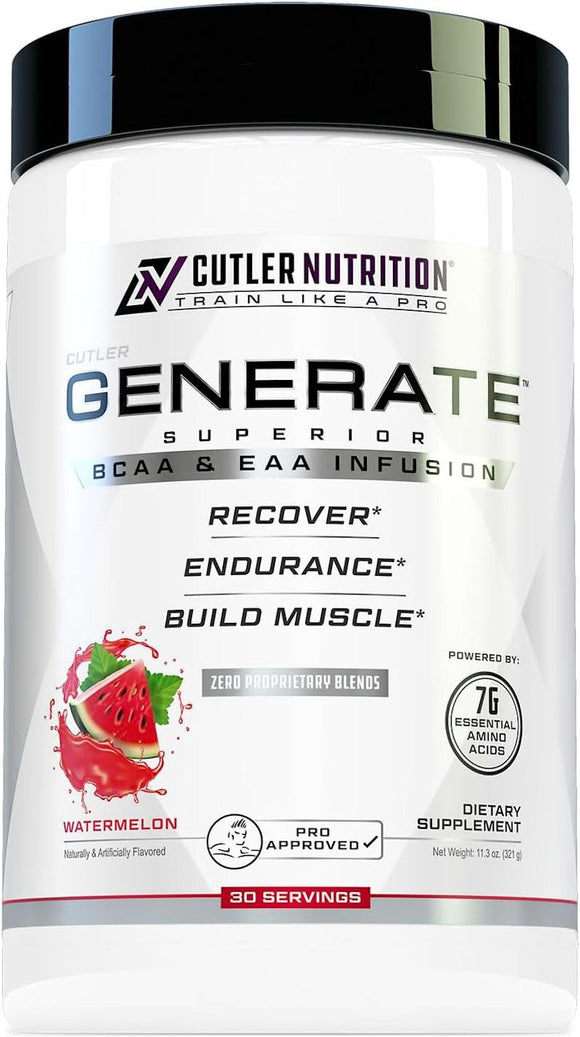 Cutler Nutrition Generate, EAAs, BCAAs, Aminos c
