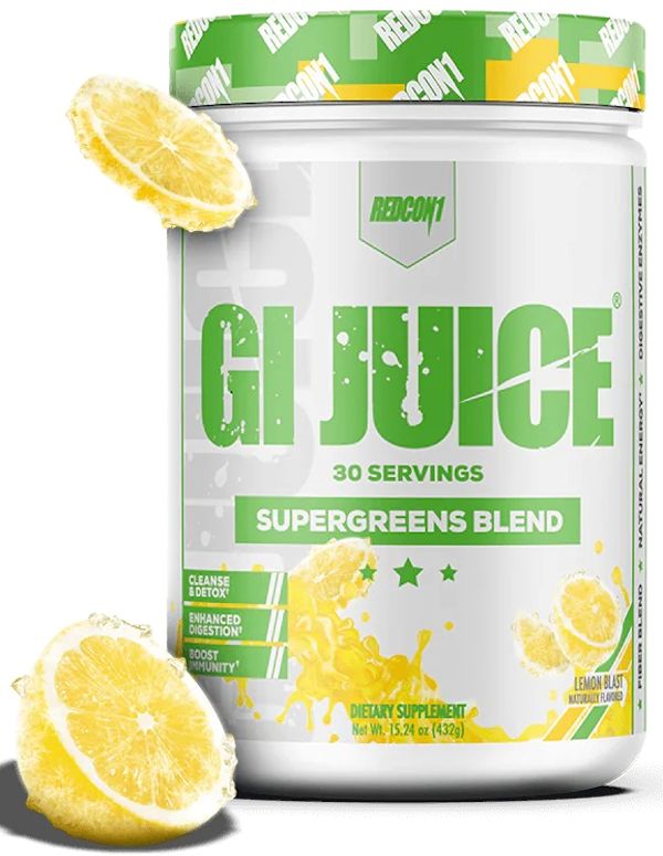 Redcon1 GI Juice Super Greens Blend 30 servings lemon