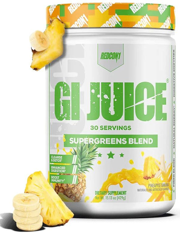 Redcon1 GI Juice Super Greens Blend 30 servings pineapple