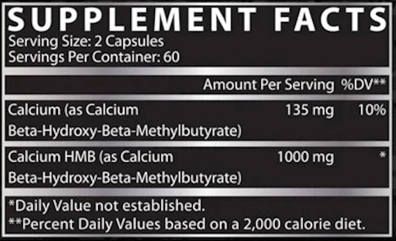 Nutrex Research HMB 1000 120 Capsules