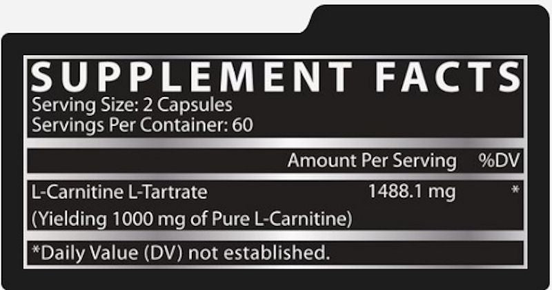 Nutrex L Carnitine 1000 120 Liqui-Caps fact