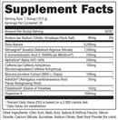 Bucked Up LFG Burn Pre-Workout facts