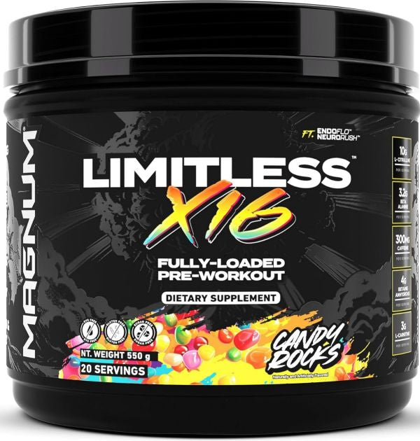 Magnum Nutraceuticals Limitless X16 pre workout 1