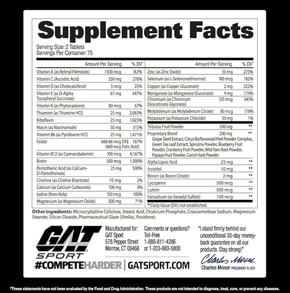 GAT Sports Multi Vitamin Mens full