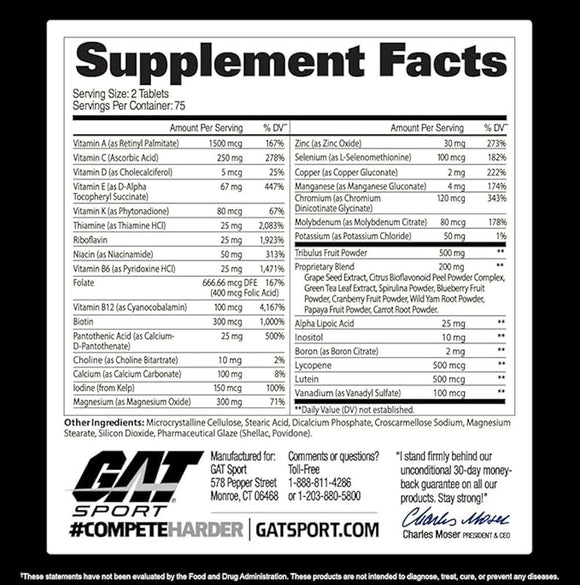 GAT Sports Multi Vitamin Mens full