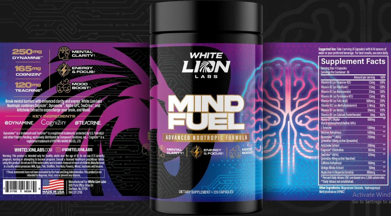 White Lion Mind Fuel facts