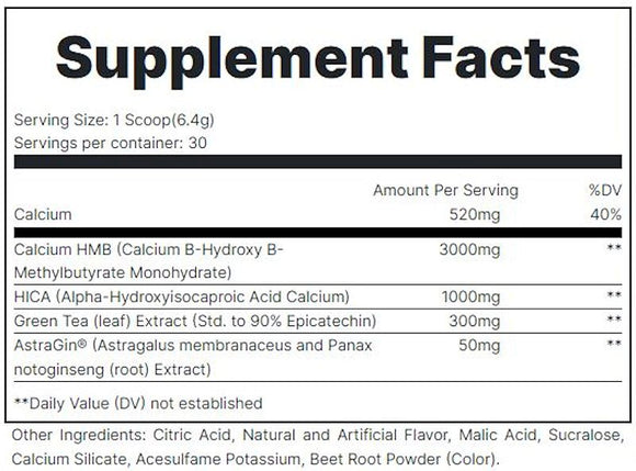 Redcon1 MOAB Mother Of All Builders 30 servings fact