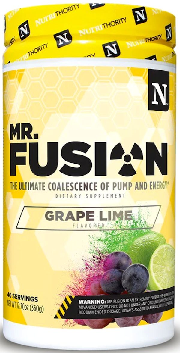Mr. Fusion Pre-Workout Nutrithority 40 servings size