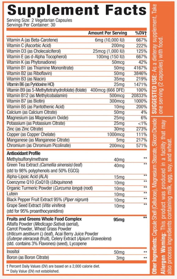 MuscleSport Multi Vita Overall Health & Performance