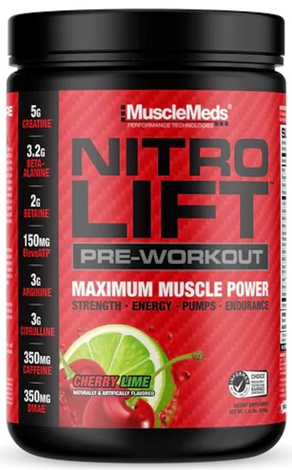MuscleMeds Nitro Lift MuscleMeds Pre Workout cherry