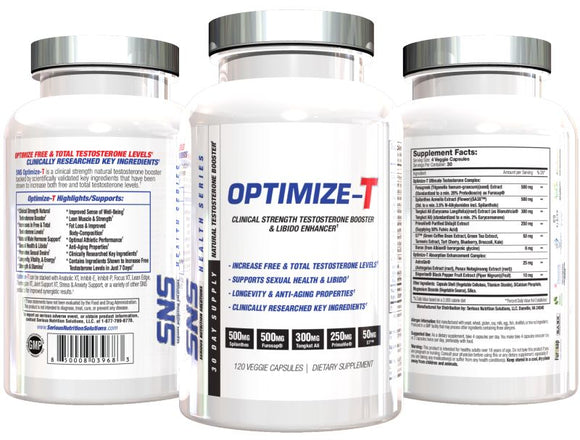 Serious Nutrition Solutions SNS Optimize-T 120 V-Capsules