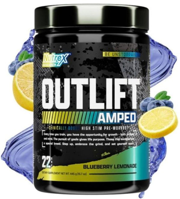Outlift Amped Nutrex High-Stim Pre-Workout