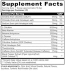 Panda Supps PANDO Pre-Workout High Stim Peach Rings fact