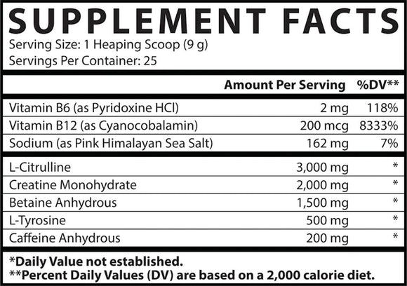 Nutrex Pre-Workout Essentials fact
