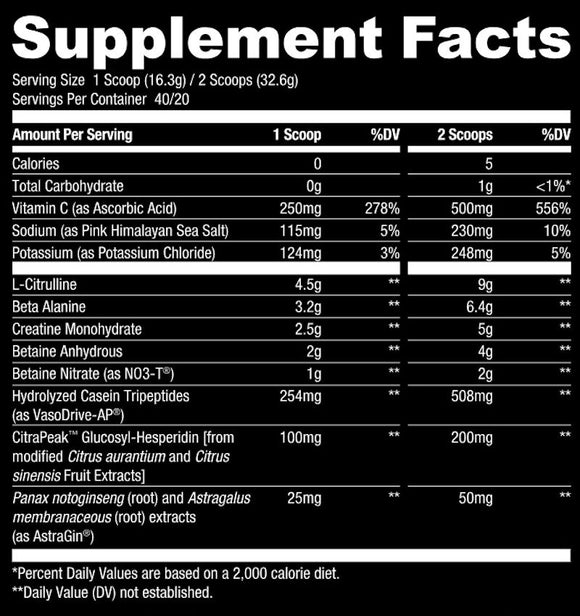 Ryse Supplements Pump Daddy V2, a non-stimulant pre-workout fact