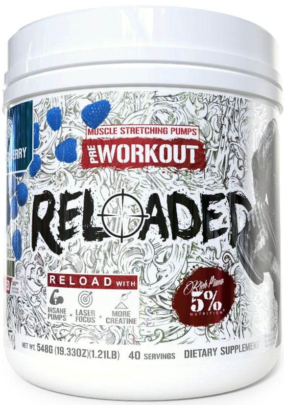 5% Nutrition Reloaded Pumps Pre-Workout wild
