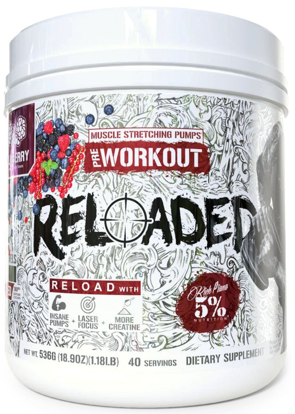 5% Nutrition Reloaded Pumps Pre-Workout raz