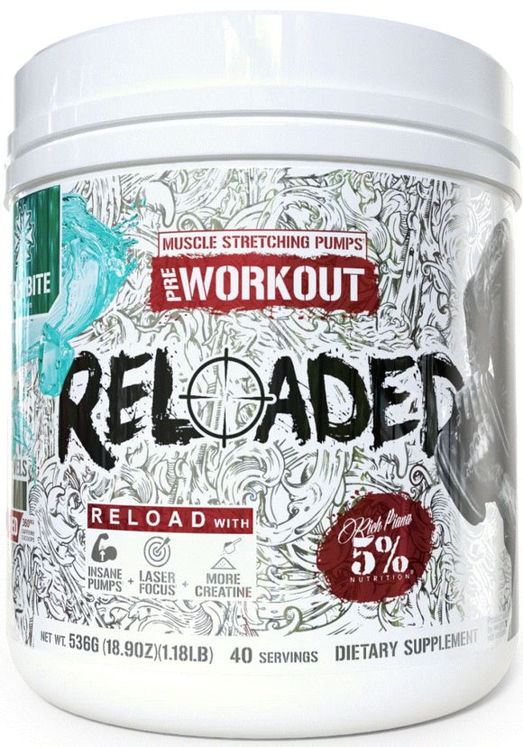 5% Nutrition Reloaded Pumps Pre-Workout blue