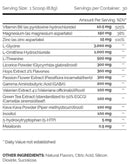 Enhanced Labs Sleep and Grow Nighttime Growth Tonic 30 Servings fact