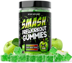 Smash Pre-Workout Gummies, 100ct 25 Servings
