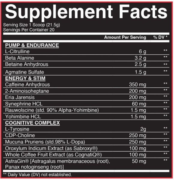 Condemned Labz Souls 4 Sale Pre Workout fact