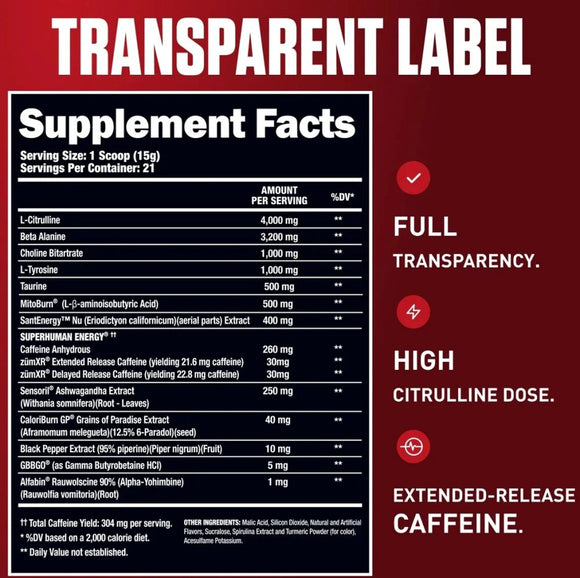Alpha Lion Superhuman Burn fact
