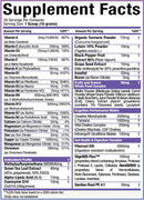 MuscleSport Synergy Multivitamin Powder fact