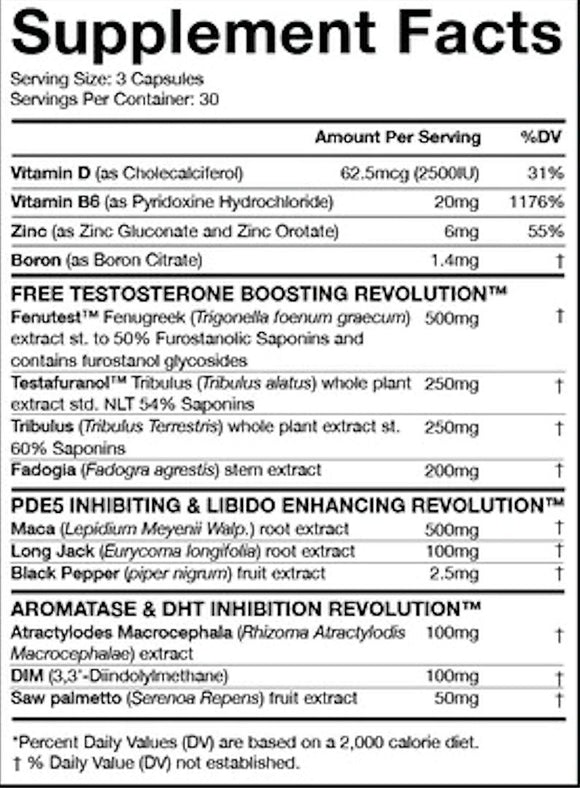 MuscleSport Test Revolution Testosterone Enhancer fact
