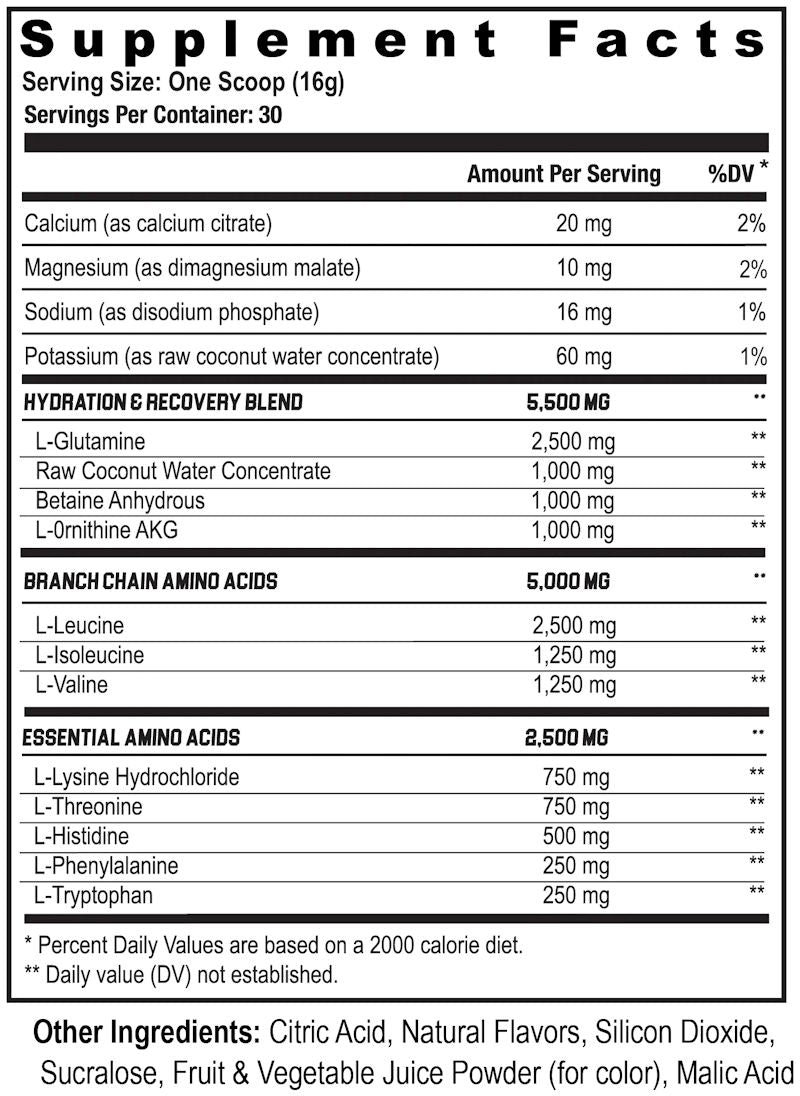 Axe & Sledge The Grind EAA's +Hydration 30 Servings facts-1