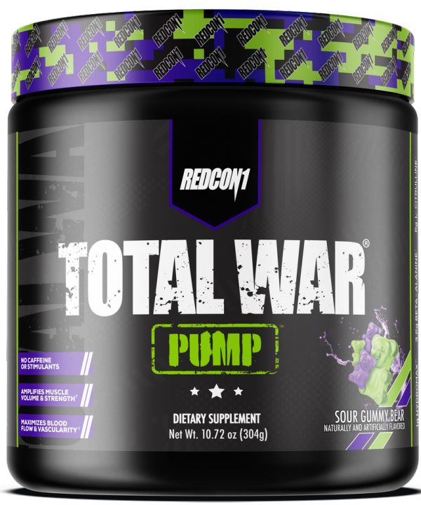 Redcon1 Total War Pump Non-Stim Pre Workout sour