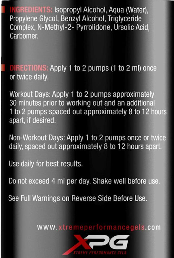 XPG Ursa Gel Fat Burner cream fact