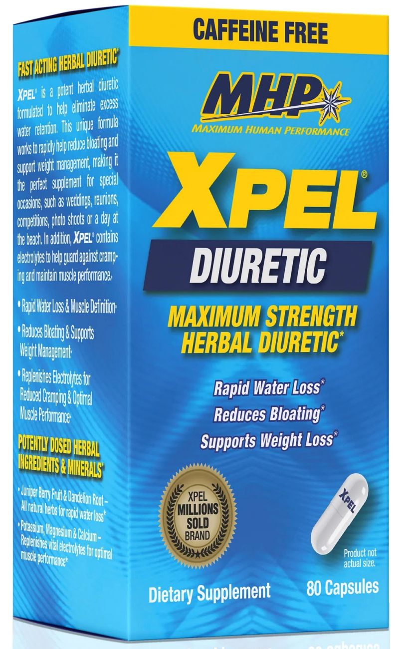 MHP Xpel Caffeine-Free diuretic 