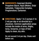 Pregnenolone Gel back