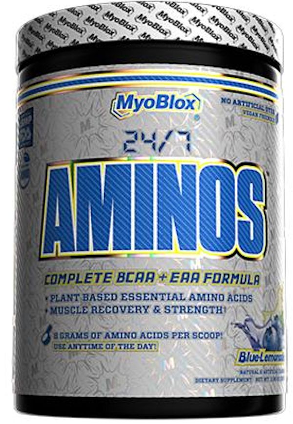 24/7 Aminos MyoBlox muscle builder blue