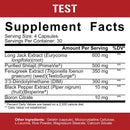 5% Nutrition Test Booster Muscle Builder 120 Capsules fact