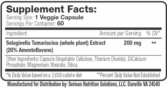SNS Amentoflavone XT facts