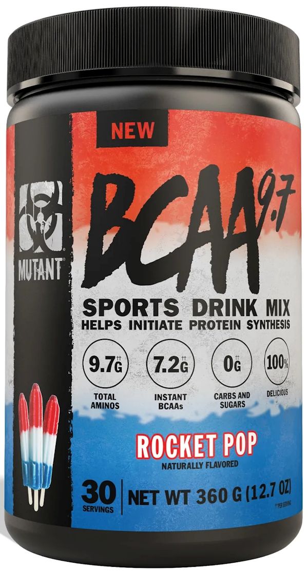 Mutant BCAA 9.7 sport drink post workout rocket pop