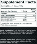 Rule One Micronized BCAAs 60 servings fact
