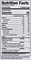 Alpha Prime Supplements C3 Collagen Carnitine+CLA fact