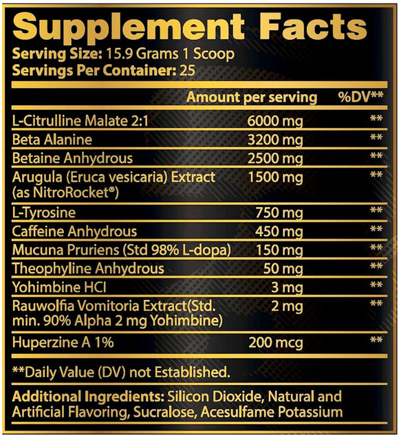Chaos and Pain Cannibal Ferox High Stim Pre-Workout