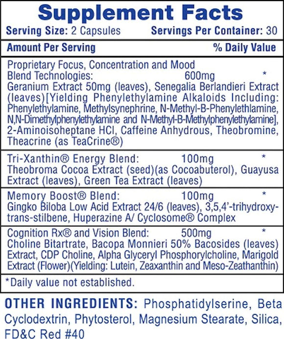 Hi-Tech Pharmaceuticals Cognisport fast reaction time fact