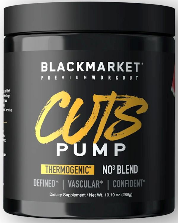 BlackMarket Labs CUTS PUMP Pre-Workout muscles
