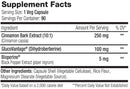 SNS Serious Nutrition Solutions GlucoVantage XT Sugar Support 90ct fact