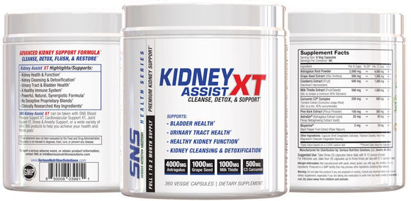 SNS Kidney Assist XT 360 caps bottles